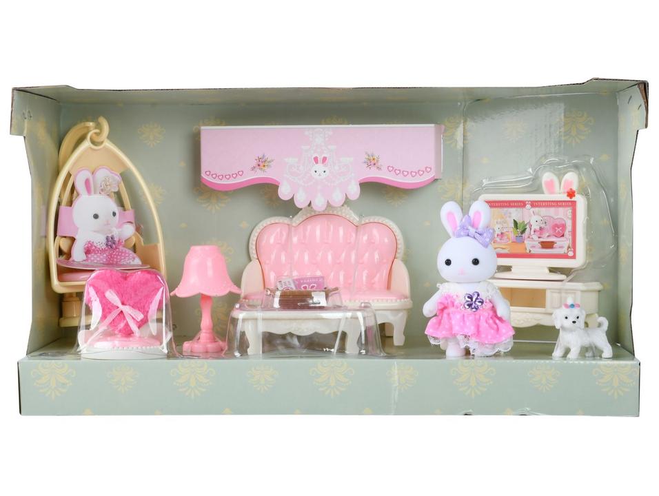 Playset Coelho Lullie Kids Sala de Estar 10 Peças - 3