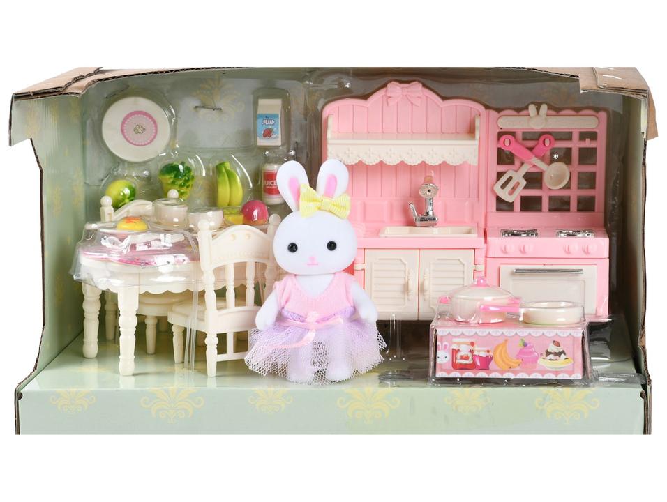 Playset Família Coelho Cozinha Lulie Kids 21 peças - 2