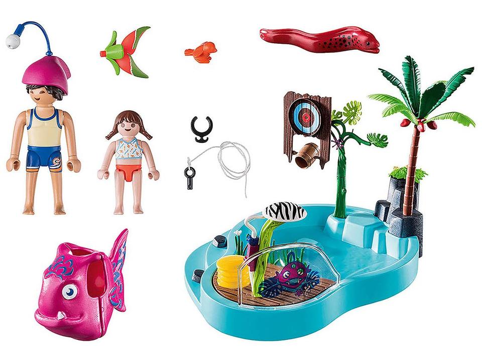 Playset Family Fun Piscina Pequena Com Esguicho - 1