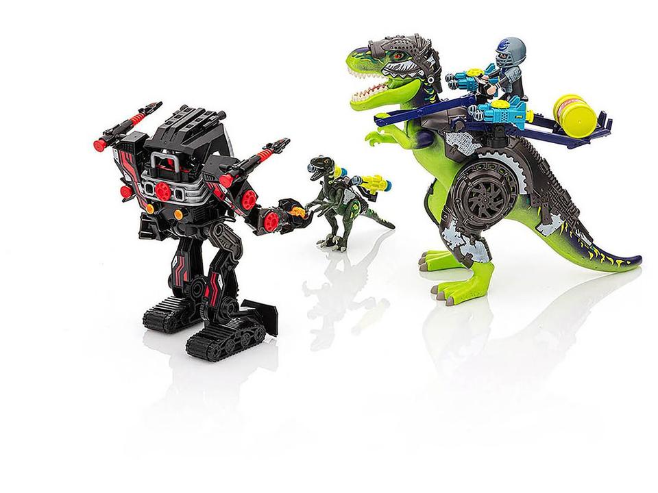 Playset Ian Dino Rise T-Rex Batalha de Gigantes - 4