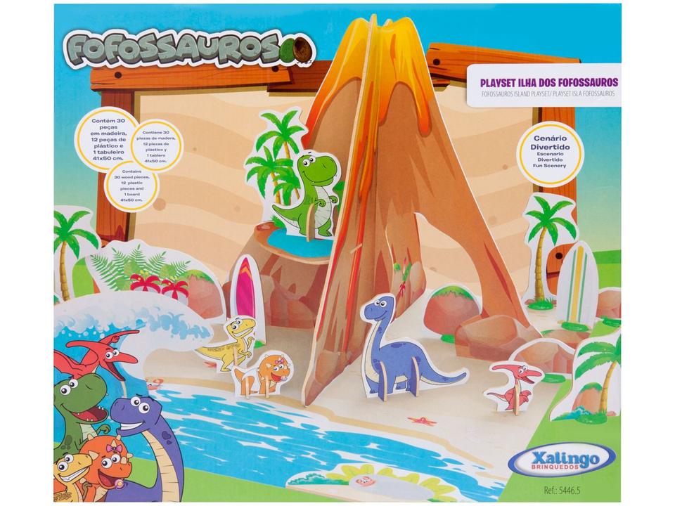 Playset Ilha dos Fofossauros Xalingo - 6