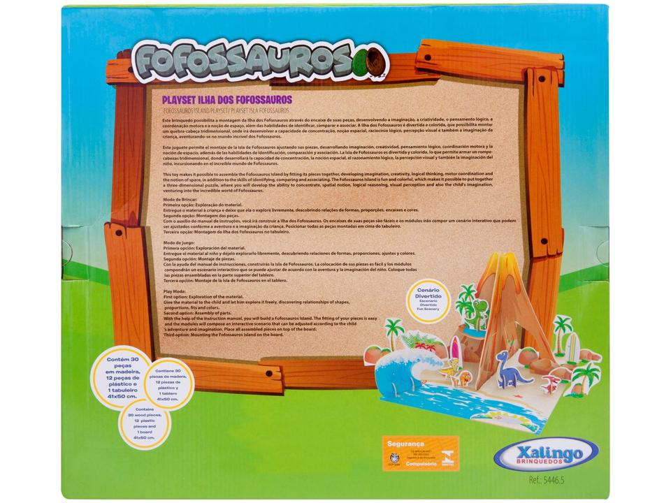Playset Ilha dos Fofossauros Xalingo - 7