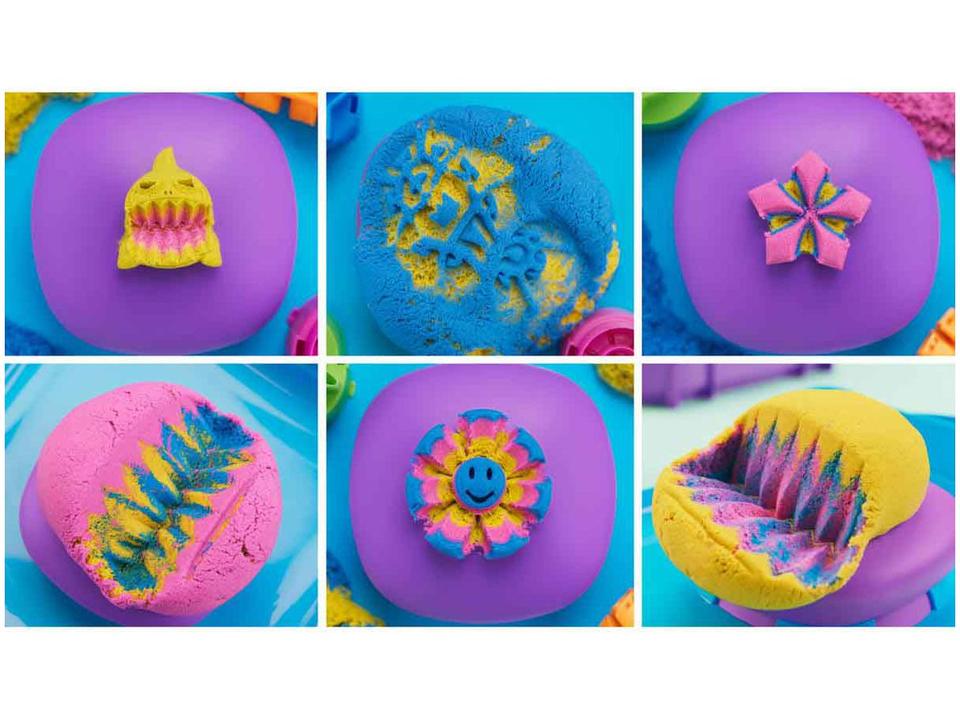 Playset Kinetic Sand SquishMotion Sunny Brinquedos - 12