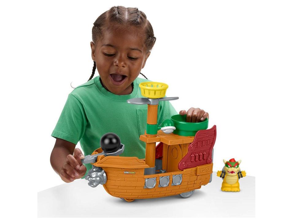 Playset Mario Bros Little People Aerobarco do - 2