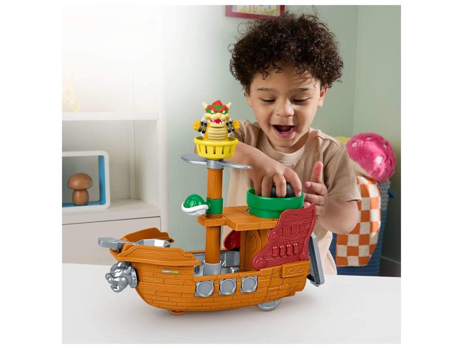 Playset Mario Bros Little People Aerobarco do - 1