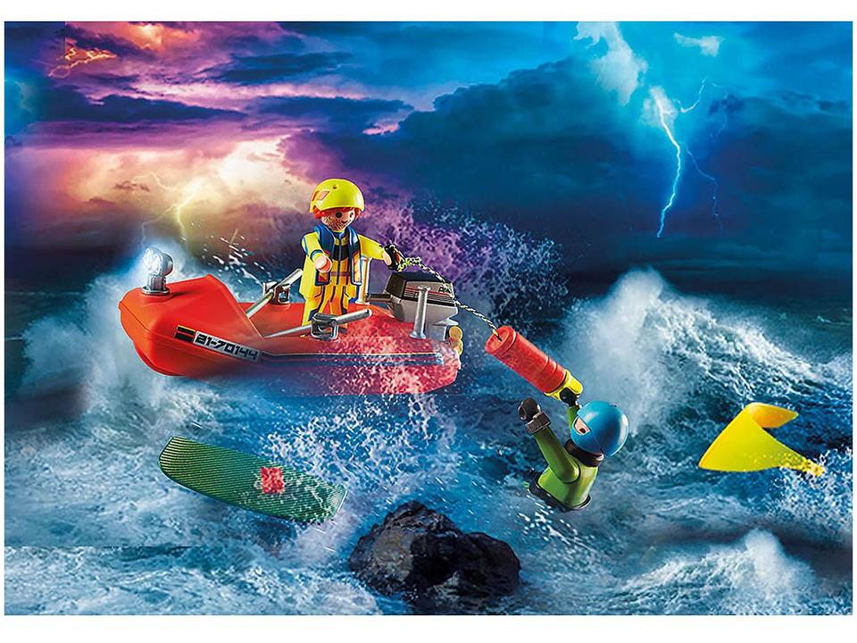 Playset Playmobil City Action Lancha de Resgate - 6