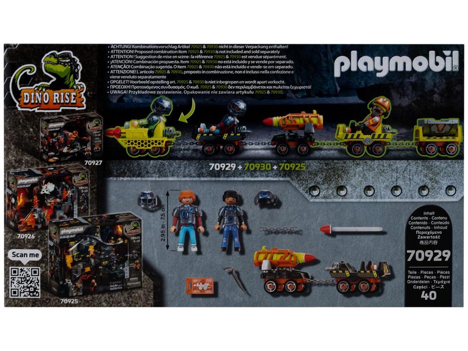 Playset Playmobil Dino Rise Mine Rocket Kart - 2
