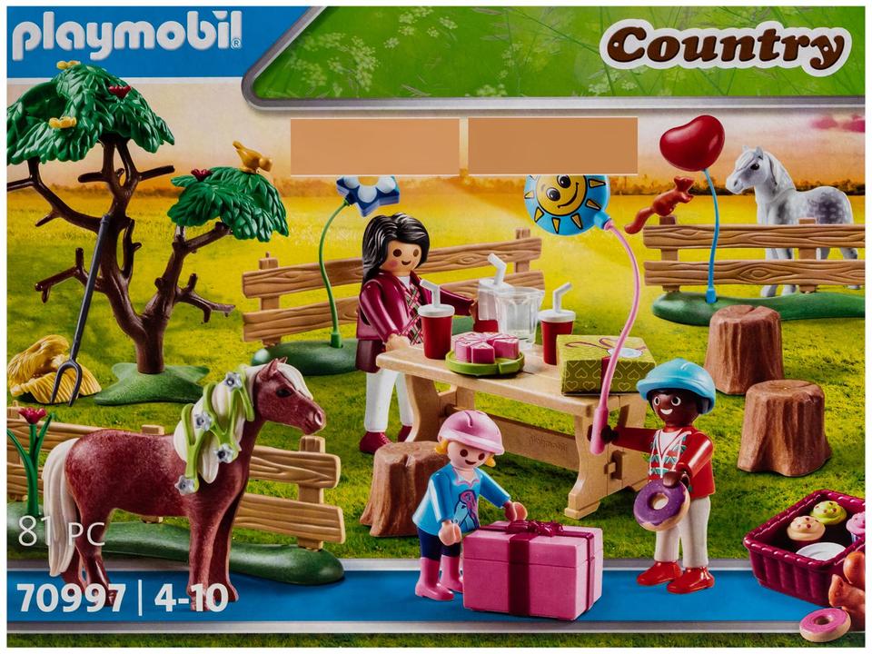 Playset Playmobil Fazenda dos Pôneis Festa - 11