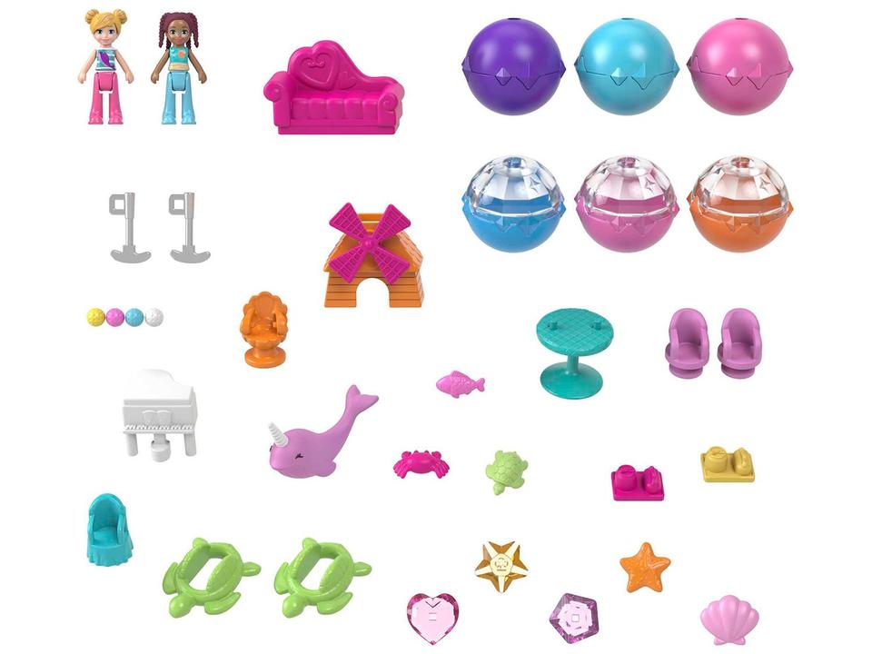 Playset Polly Pocket Barco Narval Baía Mágica - 7