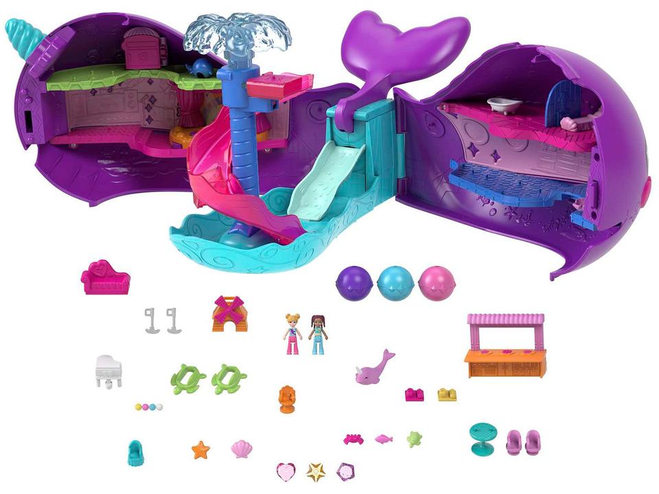 Playset Polly Pocket Barco Narval Baía Mágica - 2