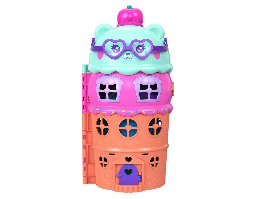 Playset Polly Pocket Casa de Sorvete Mattel 34 Peças - 5