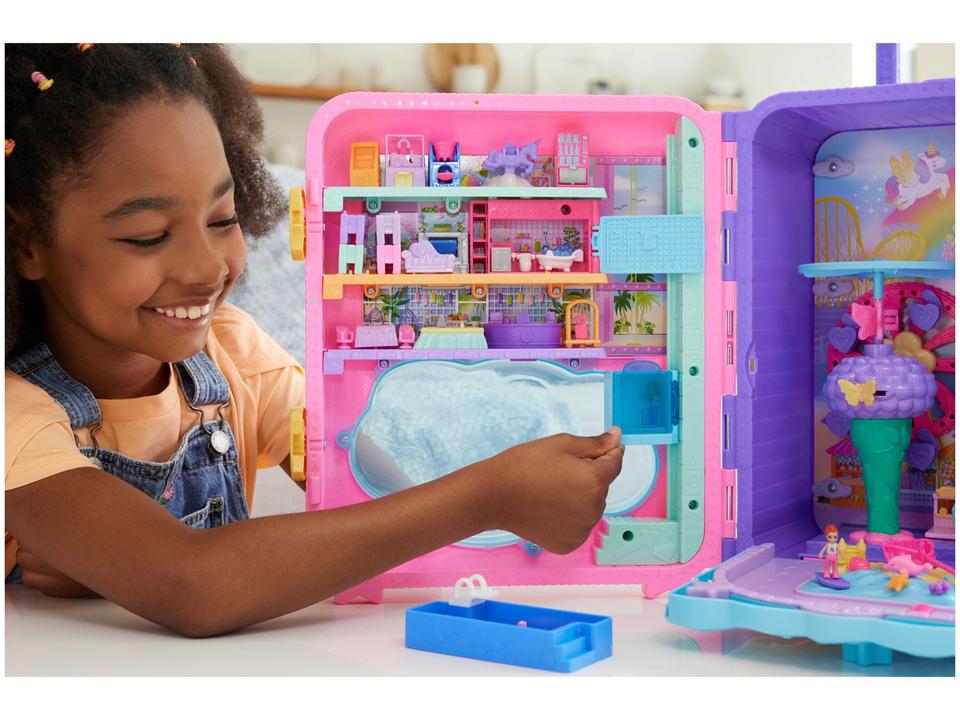 Playset Polly Pocket Pollyville Resort Roll Away - 1