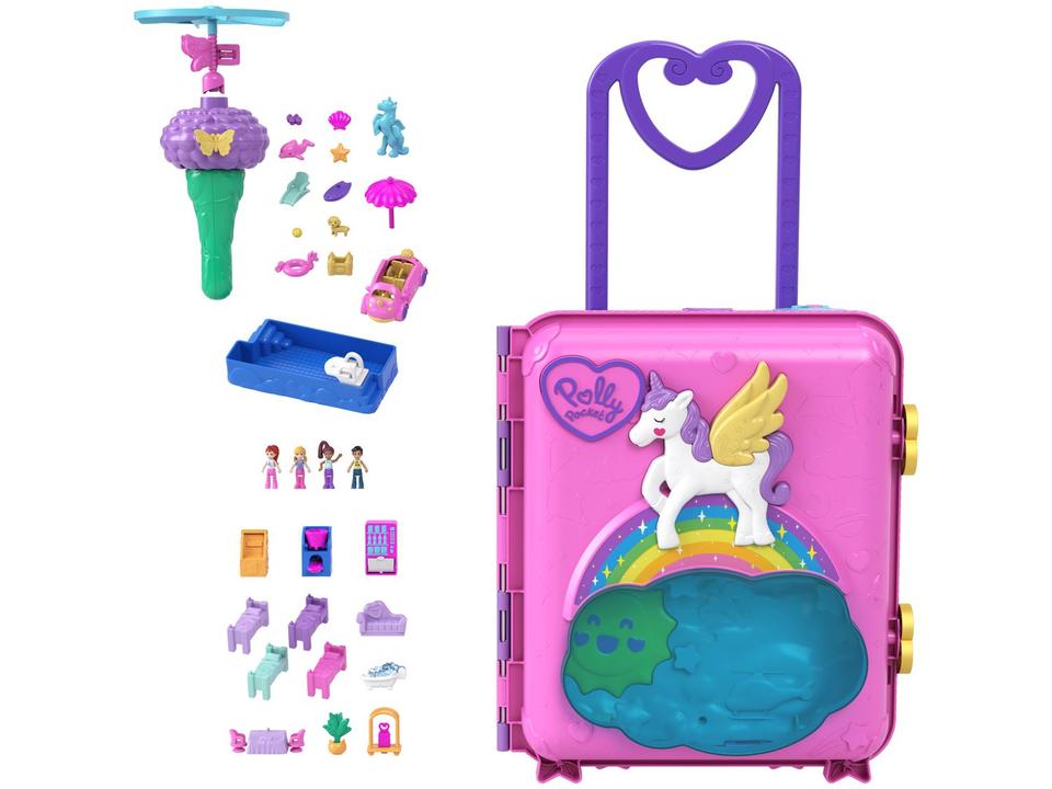 Playset Polly Pocket Pollyville Resort Roll Away - 5