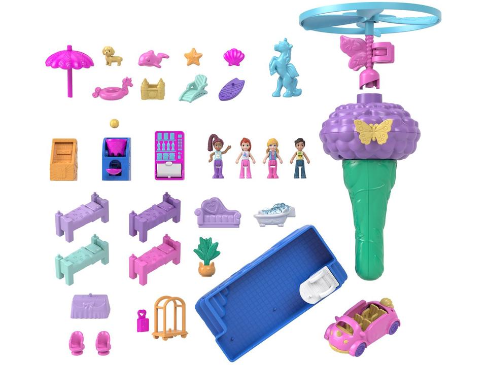 Playset Polly Pocket Pollyville Resort Roll Away - 7