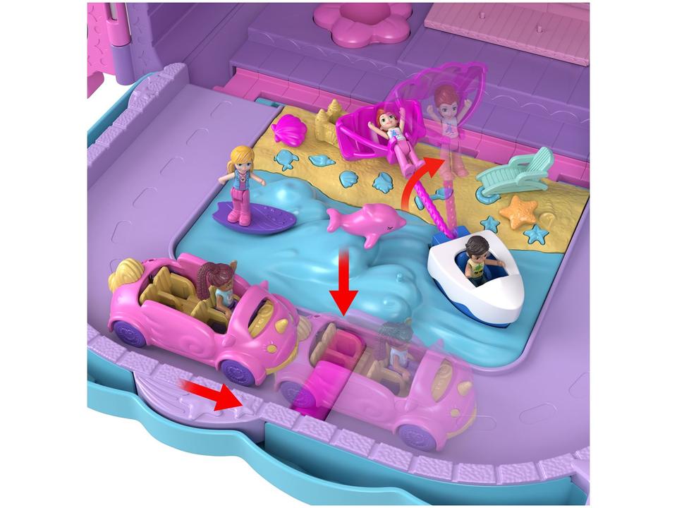 Playset Polly Pocket Pollyville Resort Roll Away - 14