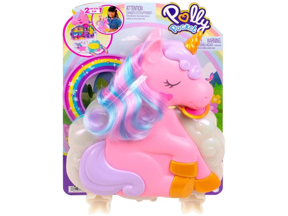 Playset Polly Pocket Salão De Unicórnio Arco-íris - 10