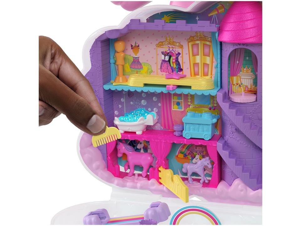 Playset Polly Pocket Salão De Unicórnio Arco-íris - 7