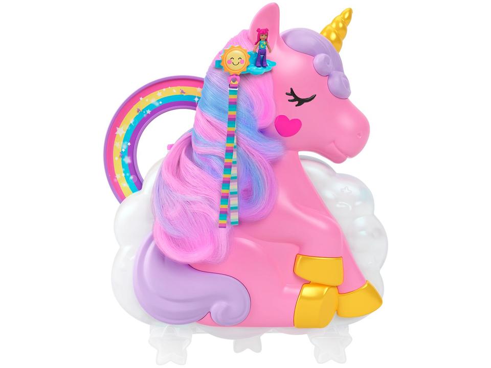 Playset Polly Pocket Salão De Unicórnio Arco-íris - 3