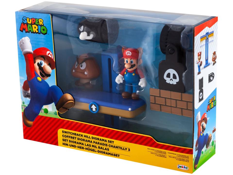 Playset Super Mario Swirchback Hill Diorama - 11