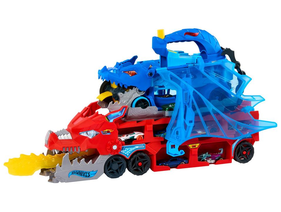 Playset Supertrailer de Dragão Hot Wheels City - 3