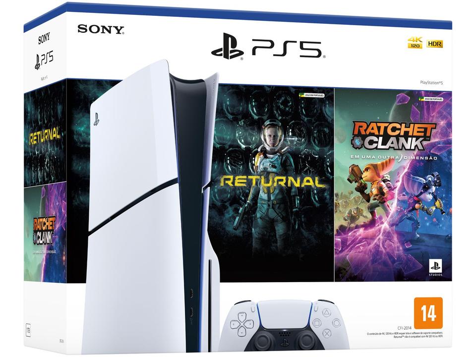 PlayStation 5 Slim 2024 1TB 1 Controle Branco Sony - com 2 Jogos - 13