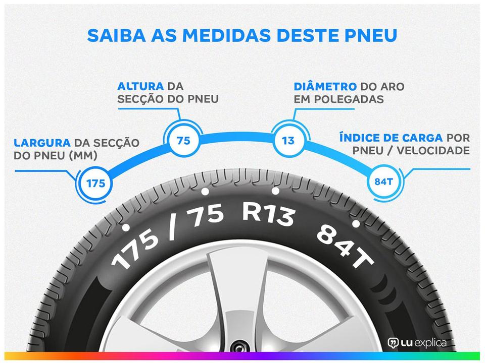 Pneu Aro 13" 175/75R13 XBRI 84T Fastway F2 - 1