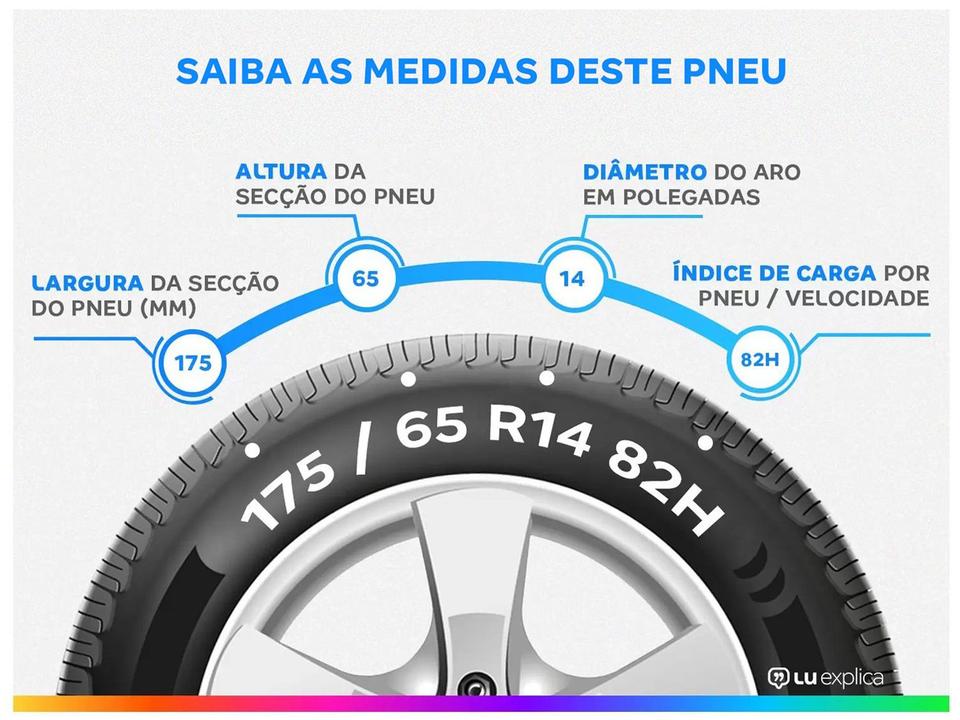 Pneu Aro 14”175/65R14 Pirelli 82H P400 EV - 1