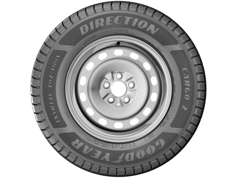 Pneu Aro 14” 185/80R14 Goodyear 102S Direction 2 Carg - 3