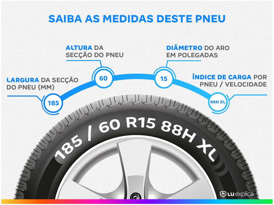 Pneu Aro 15" 185/60R15 Pirelli 88H XL Cinturato P1 - 1