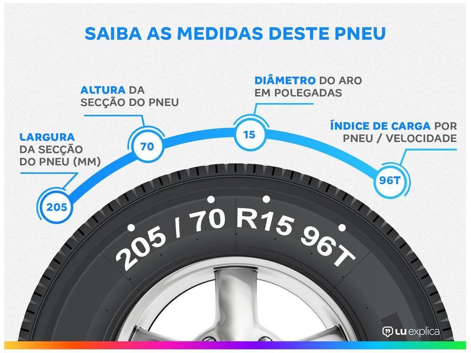 Pneu Aro 15” 205/70R15 Continental 96T - 1