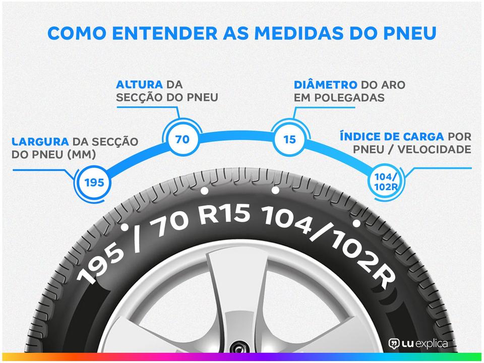 Pneu Aro 15” XBRI 195/70R15C 8PR 104/102R - 1