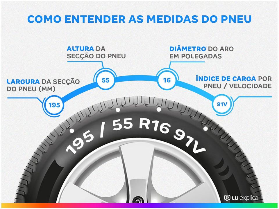 Pneu Aro 16” 195/55R16 Goodyear 91V Sport Direction - 1