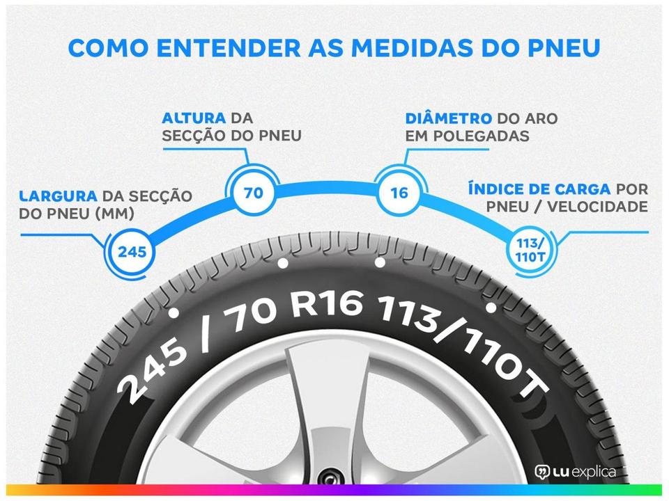 Pneu Aro 16” 245/70R16 Goodyear 113/110T Direction 2 AT - 1