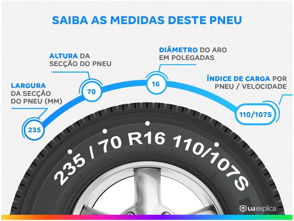 Pneu Aro 16” Goodyear 235/70R16 110/107S Direction SU - 1