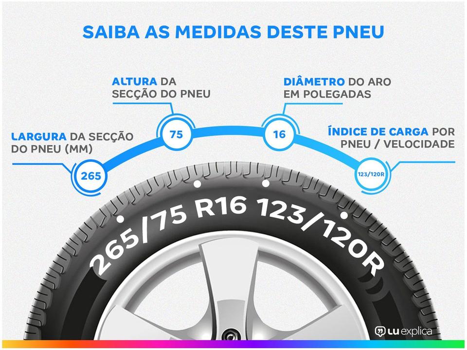 Pneu Aro 16” XBRI LT265/75R16 123/120R Brutus T/ - 1