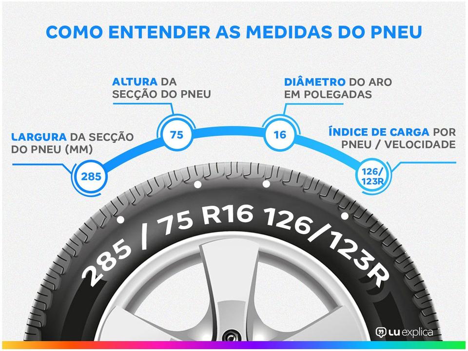 Pneu Aro 16” Xbri LT285/75R16 10PR 126/123 - 1