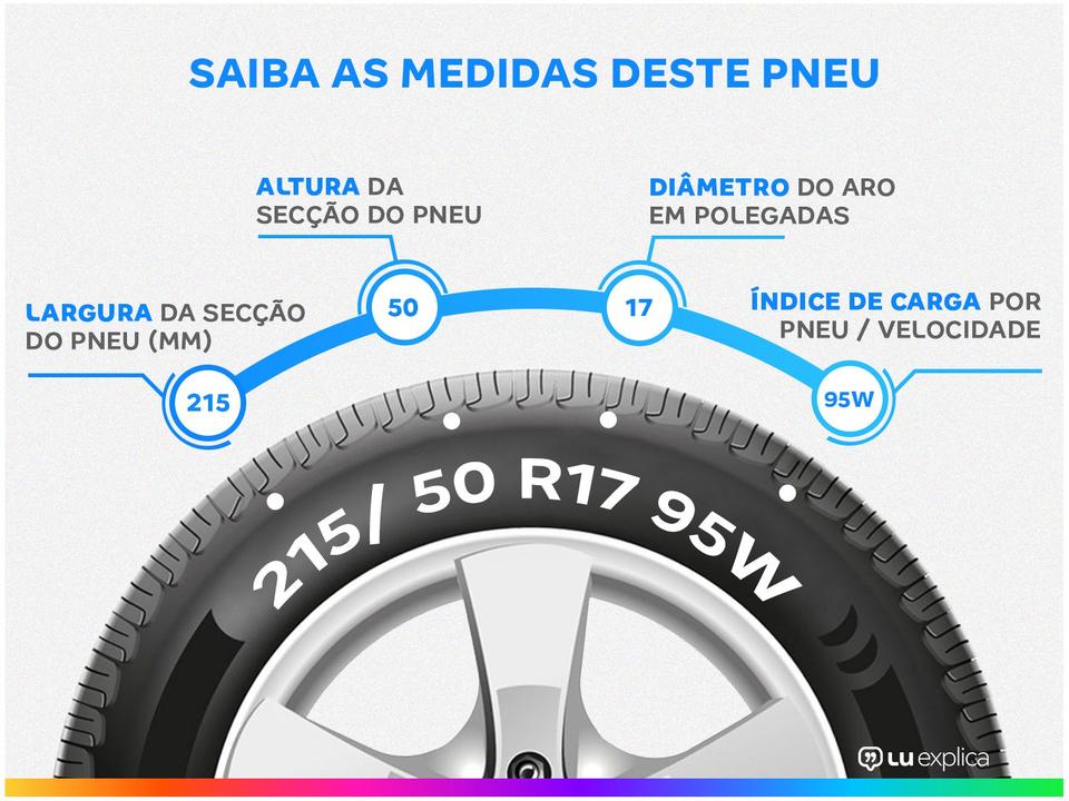 Pneu Aro 17” Pirelli 215/50R17 95W - 1