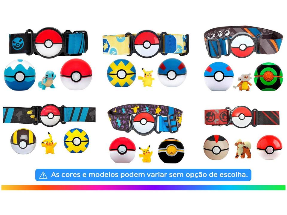 Pokémon Cinto com Pokebola Pikachu - 1