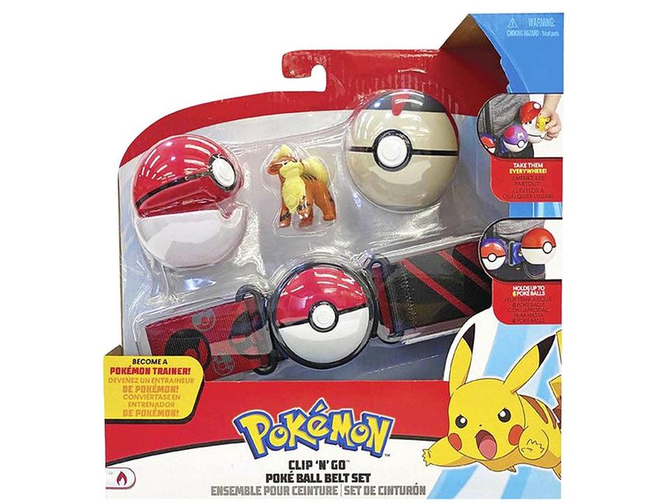 Pokémon Cinto com Pokebola Pikachu - 12