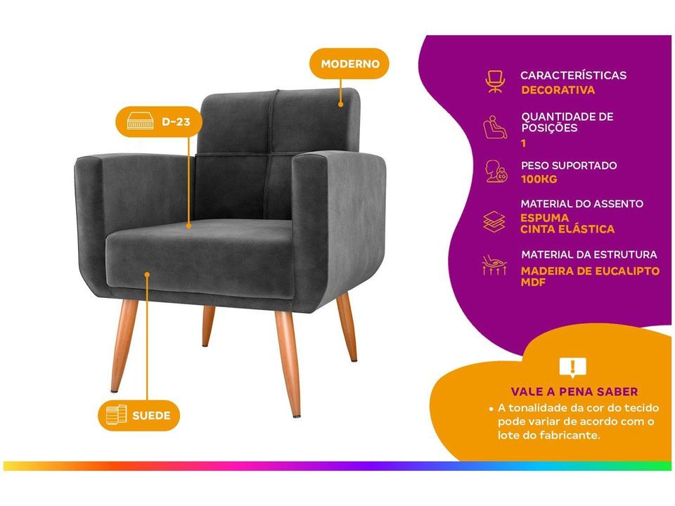 Poltrona Decorativa Matrix Havana - 1