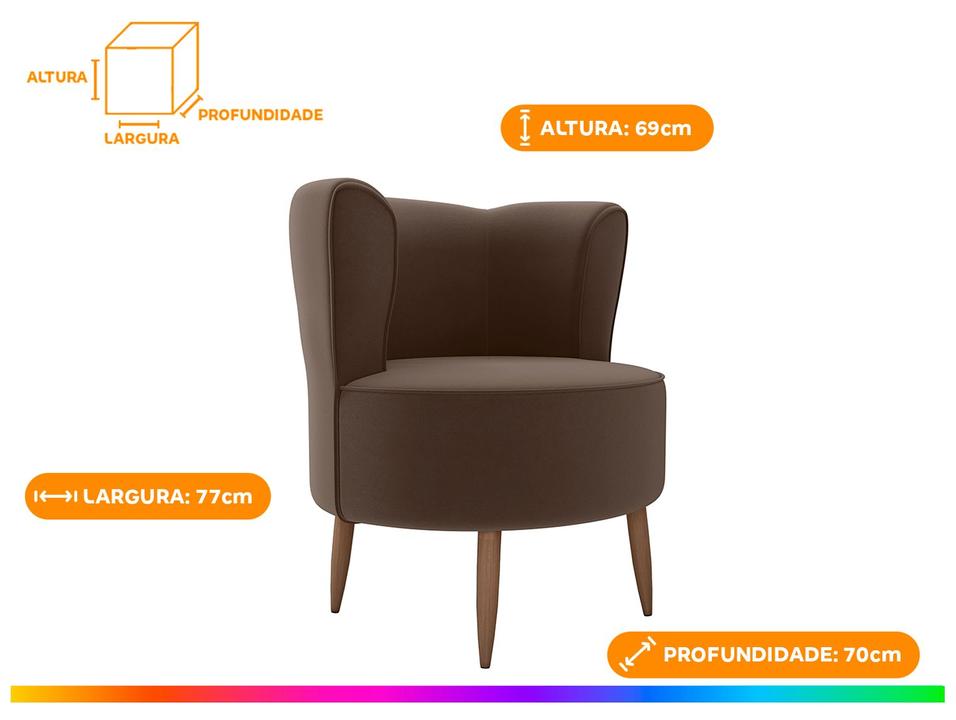 Poltrona Decorativa Moderna Matrix Savana - 2