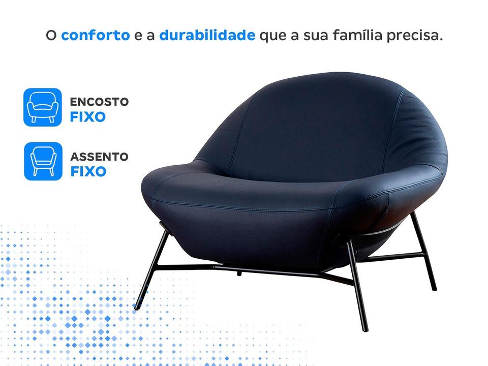 Poltrona Decorativa Moderno  Gralha Azul Aba 3076 - 3