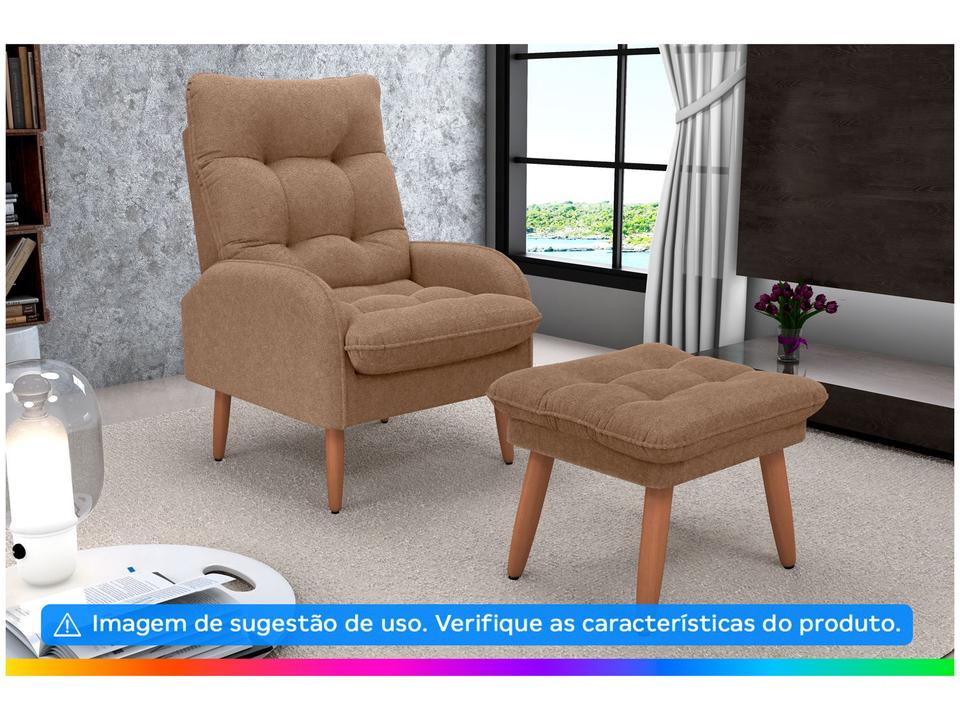 Poltrona Decorativa Moderno Matrix Nantes - 1