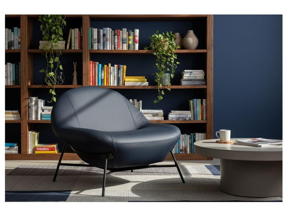 Poltrona Decorativa Moderno Toro Bianco Aba 3076 - 1