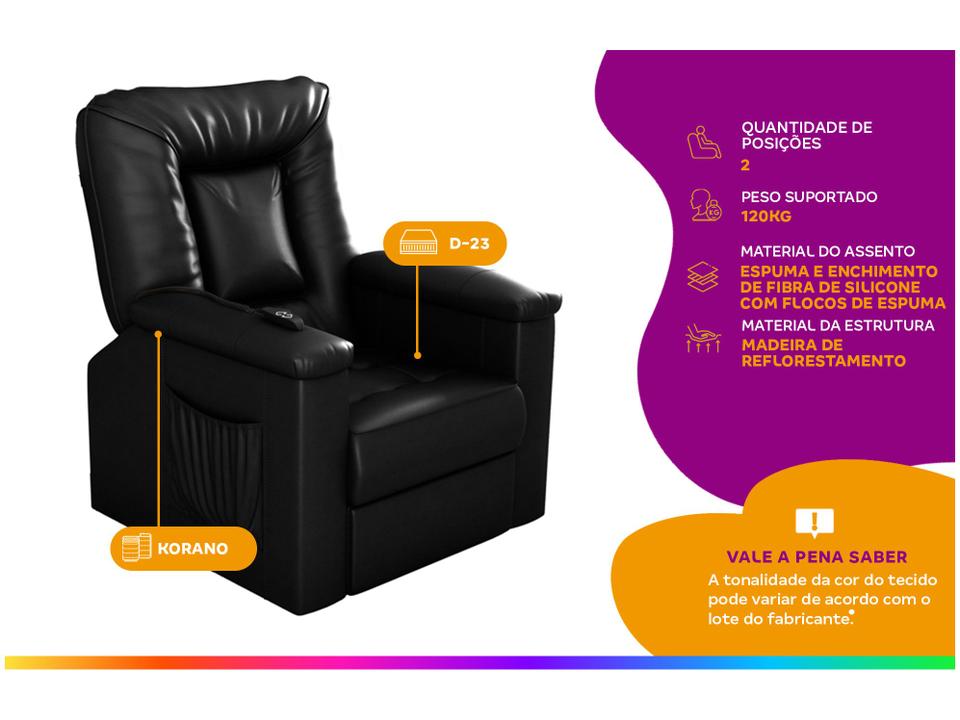 Poltrona do Papai Reclinável Elétrica Moderna Matrix Porsche - 1