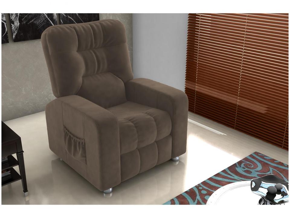 Poltrona do Papai Reclinável Moderna 3 Posições Matrix Azera - 2