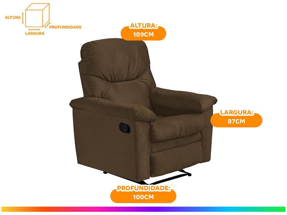 Poltrona do Papai Reclinável Moderno 3 Posições - 4