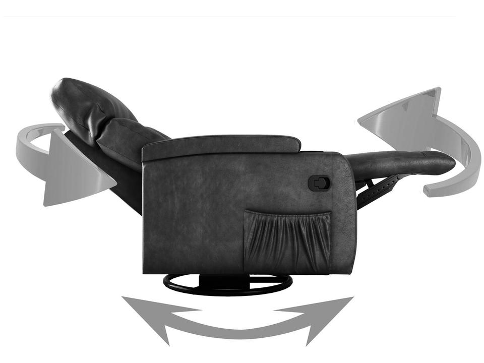 Poltrona Reclinável Moderno 2 Posições Matrix Commander - 3