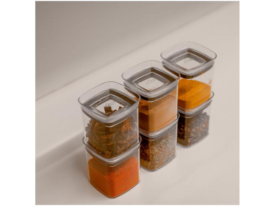 Porta-Mantimentos de Plástico Hermético Retangular 150ml Ou Block - 3