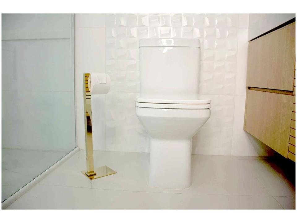 Porta Papel Higiênico Chão 1 Rolo Gold GO5075 - 1